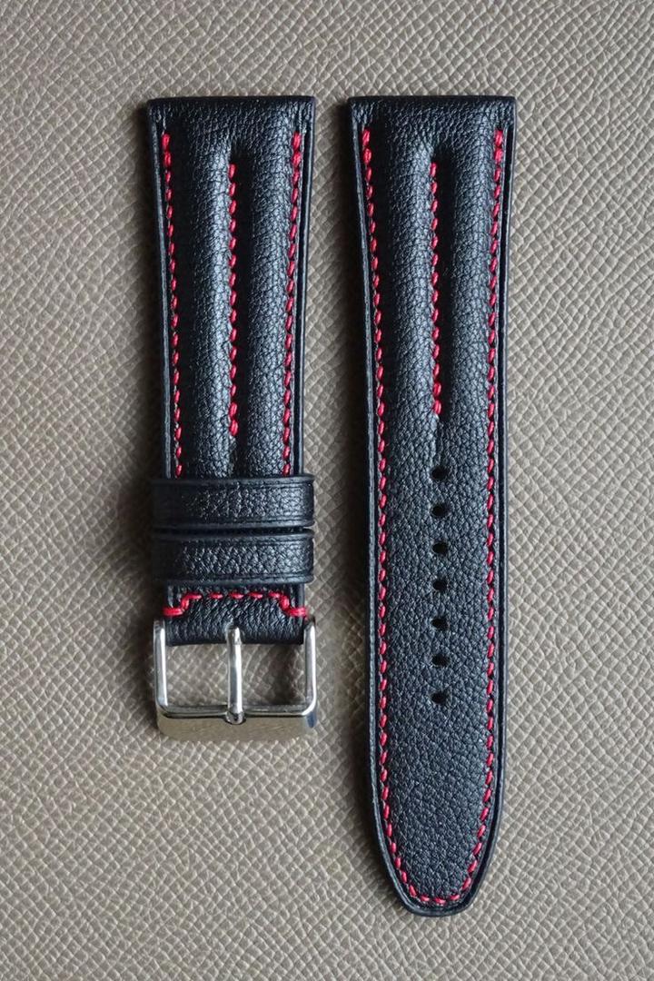 Sport Black Leather Strap